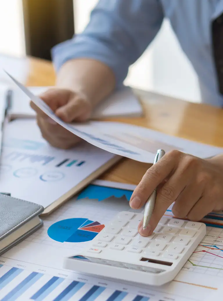 Kalkulator, raport w&nbsp;tle